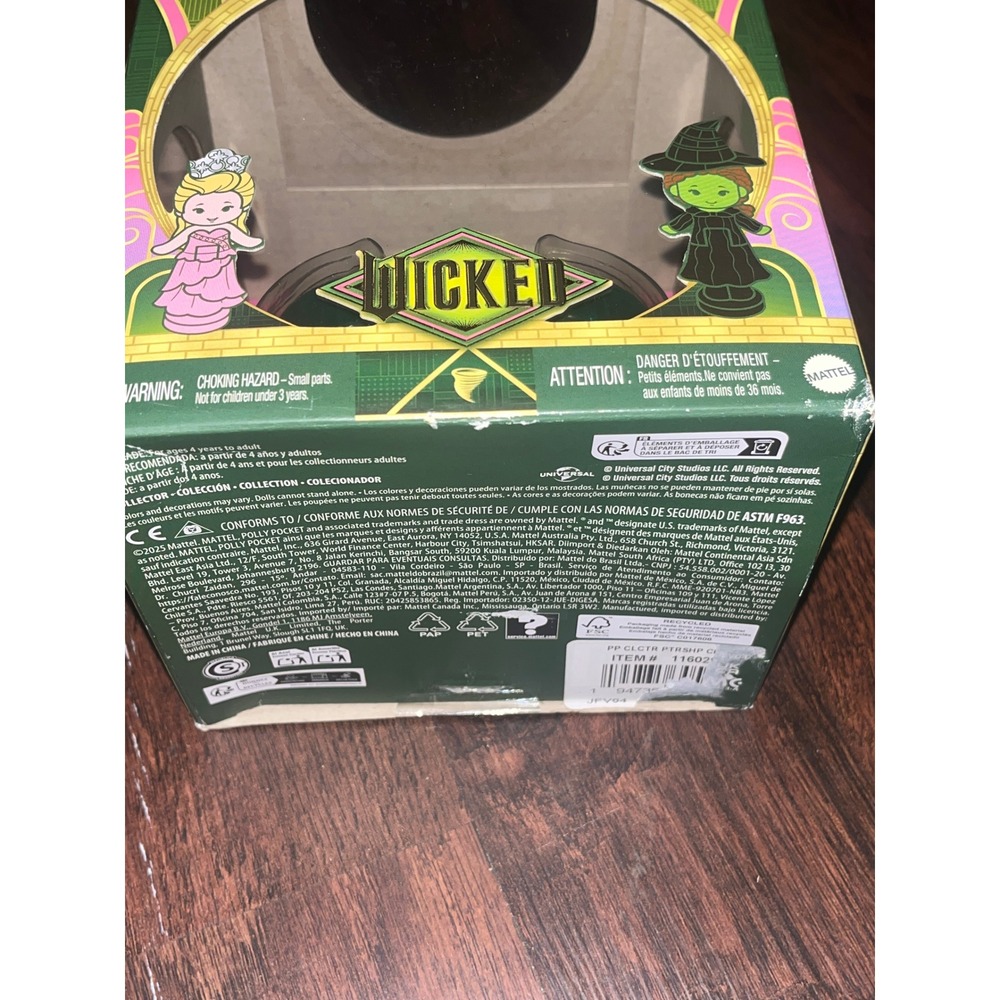 Polly Pocket Collector Wicked Movie Elphaba Glinda Compact Playset Mattel - Picture 2 of 3